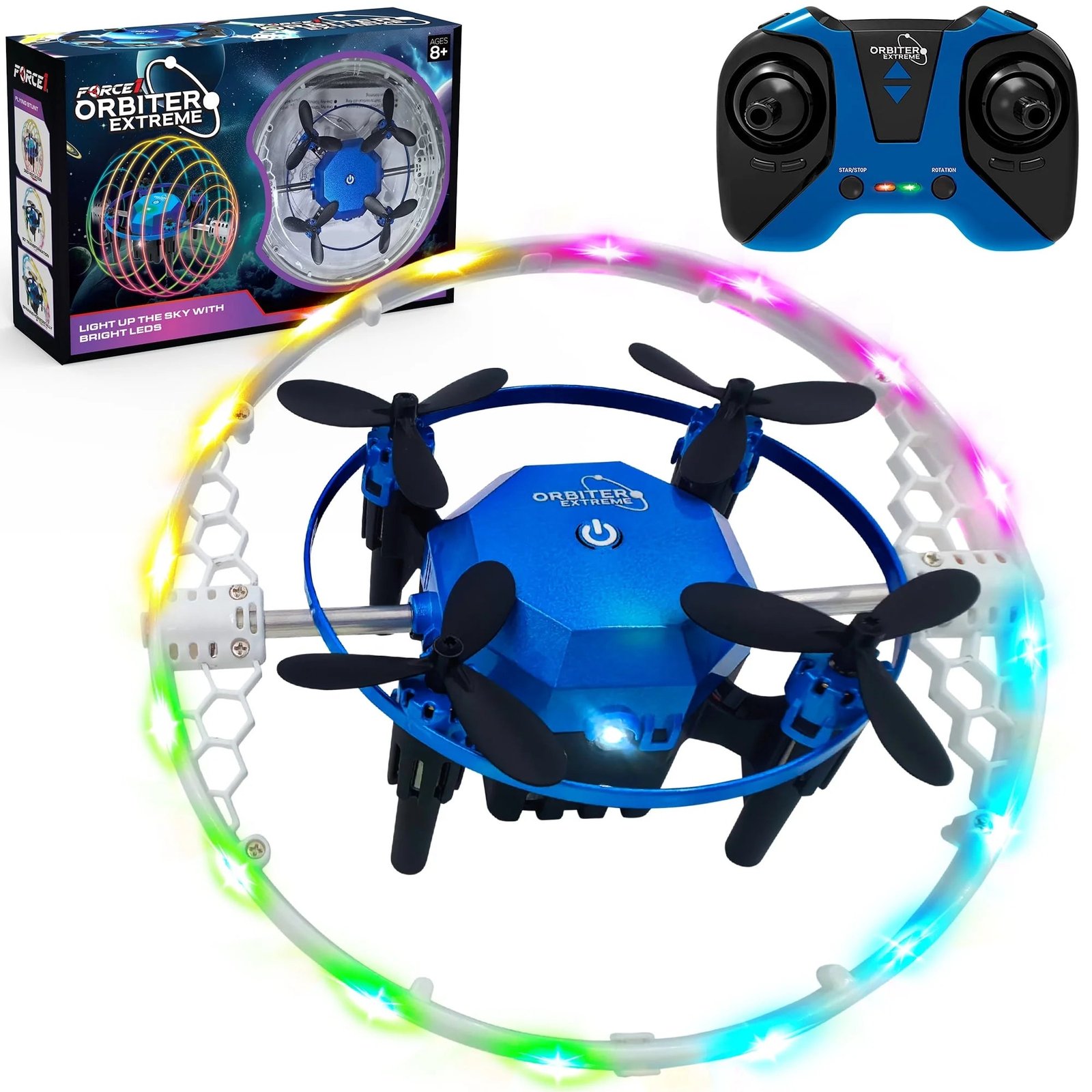1_b4676caa-b810-4c9f-89fd-02ea2a32197d Force1 Obiter Extreme RC Aerial Drone with 360 Spins - Image 1