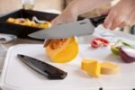 Chefs knife with sheath stainless steel blade - Image 2