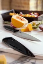 Chefs knife with sheath stainless steel blade - Image 3