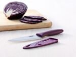 Utility paring kitchen knife with sheath cover - Image 2